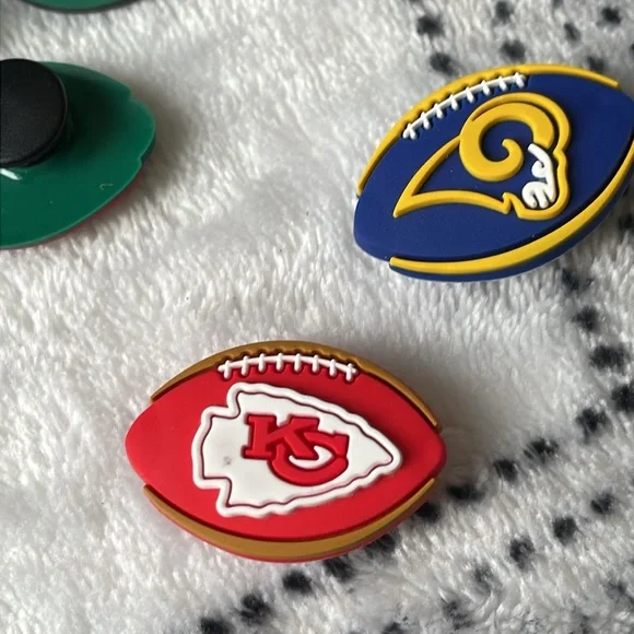 Football Themed Clog Charms - Picture 4 of 5